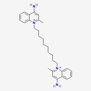 molecular formula C30H40N4+2 B1207927 Dequalinium CAS No. 6707-58-0