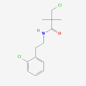 molecular formula C13H17Cl2NO B12079281 N1-(2-chlorophenethyl)-3-chloro-2,2-dimethylpropanamide CAS No. 243963-37-3