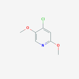 molecular formula C7H8ClNO2 B12079284 4-chloro-2,5-dimethoxy-Pyridine 