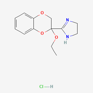 2-(2-Ethoxy-2,3-dihydrobenzo[b][1,4]dioxin-2-yl)-4,5-dihydro-1H-imidazole hydrochloride