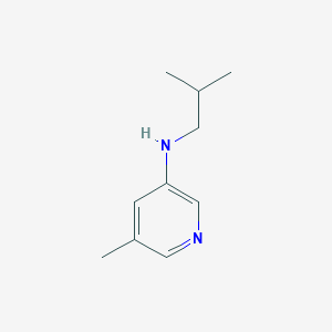 molecular formula C10H16N2 B12079339 5-Methyl-N-(2-methylpropyl)pyridin-3-amine 