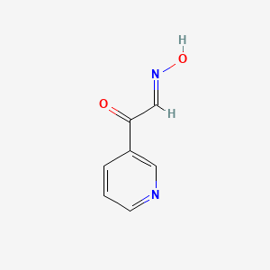 molecular formula C7H6N2O2 B12079358 3-Pyridineacetaldehyde,a-oxo-,3-oxime CAS No. 67475-16-5