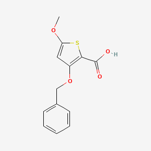 molecular formula C13H12O4S B12079368 3-(Benzyloxy)-5-methoxythiophene-2-carboxylic acid 