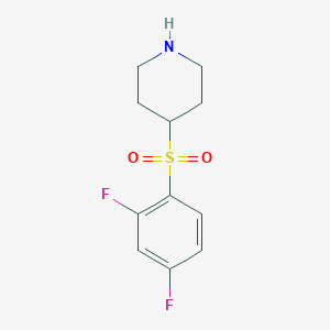 molecular formula C11H13F2NO2S B12079445 4-((2,4-Difluorophenyl)sulfonyl)piperidine 