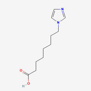molecular formula C11H18N2O2 B1207947 1-(7-Carboxyheptyl)imidazole CAS No. 68887-68-3