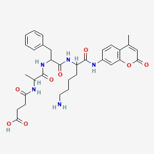 molecular formula C32H39N5O8 B12079488 Suc-DL-Ala-DL-Phe-DL-Lys-AMC 