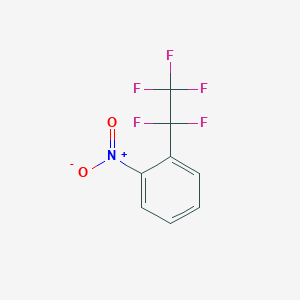 molecular formula C8H4F5NO2 B12079516 1-Nitro-2-(pentafluoroethyl)benzene CAS No. 60979-15-9