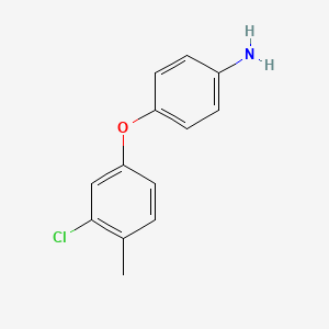 molecular formula C13H12ClNO B12079528 4-(3-Chloro-4-methylphenoxy)aniline 