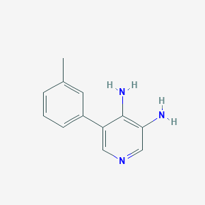 molecular formula C12H13N3 B12079556 5-(m-Tolyl)pyridine-3,4-diamine 