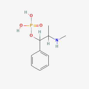 molecular formula C10H16NO4P B1207958 2-(Methylamino)-1-phenylpropyl dihydrogen phosphate CAS No. 55340-64-2