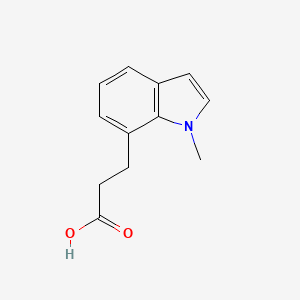 molecular formula C12H13NO2 B12079593 3-(1-Methyl-1h-indol-7-yl)propanoic acid 