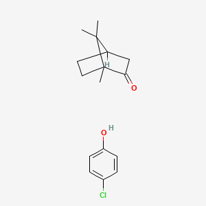 molecular formula C16H21ClO2 B1207960 Parachlorophenol, Camphorated CAS No. 8003-18-7
