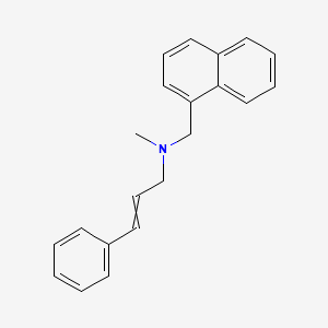 molecular formula C21H21N B1207962 N-methyl-N-(1-naphthalenylmethyl)-3-phenyl-2-propen-1-amine CAS No. 65472-88-0