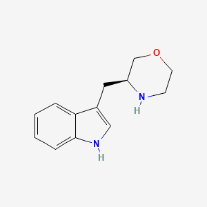 molecular formula C13H16N2O B12079662 (S)-3-((1H-indol-3-yl)methyl)morpholine 