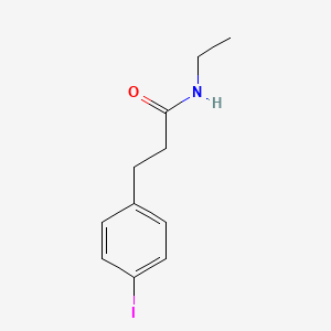 molecular formula C11H14INO B12079672 N-Ethyl-3-(4-iodo-phenyl)-propionamide 