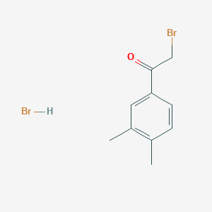 molecular formula C10H12Br2O B12079685 2-Bromo-1-(3,4-dimethylphenyl)ethanone hydrobromide 
