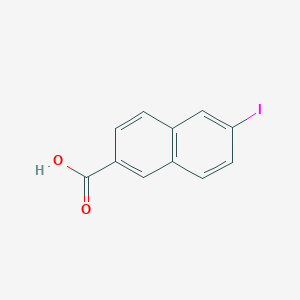 molecular formula C11H7IO2 B12079687 2-Naphthalenecarboxylic acid, 6-iodo- 