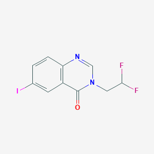 molecular formula C10H7F2IN2O B12079724 3-(2,2-Difluoroethyl)-6-iodoquinazolin-4(3H)-one 