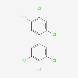 molecular formula C12H4Cl6 B1207979 2,3',4,4',5,5'-Hexachlorobiphenyl CAS No. 52663-72-6