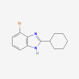 molecular formula C13H15BrN2 B12079790 7-Bromo-2-cyclohexyl-1H-benzo[d]imidazole 
