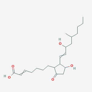 molecular formula C22H36O5 B1207982 7-[3-Hydroxy-2-(3-hydroxy-5-methylnon-1-enyl)-5-oxocyclopentyl]hept-2-enoic acid 