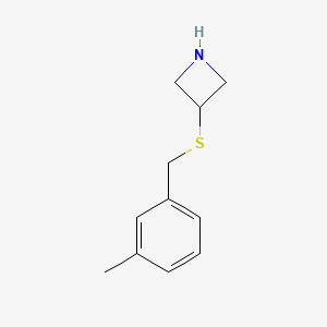 molecular formula C11H15NS B12079848 3-{[(3-Methylphenyl)methyl]sulfanyl}azetidine 