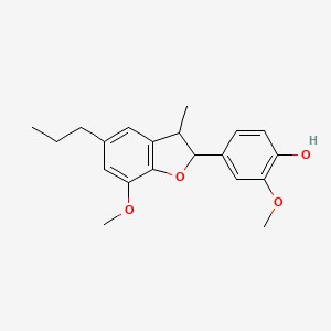 molecular formula C20H24O4 B1207988 Dehydrodihydrodiisoeugenol 