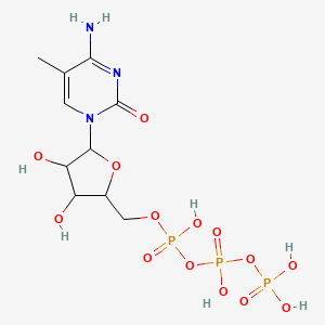 molecular formula C10H18N3O14P3 B12079883 Cytidine 5'-(tetrahydrogen triphosphate), 5-Methyl- 