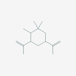 molecular formula C15H26 B1207990 1,1,2-Trimethyl-3,5-bis(1-methylethenyl)cyclohexane 