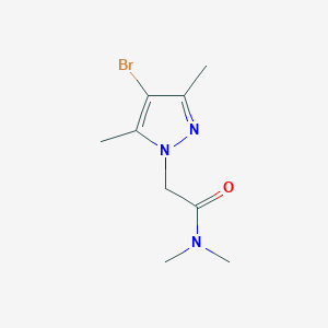 molecular formula C9H14BrN3O B12079912 2-(4-bromo-3,5-dimethyl-1H-pyrazol-1-yl)-N,N-dimethylacetamide 