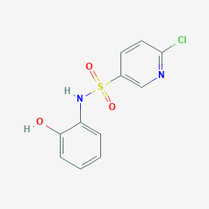 molecular formula C11H9ClN2O3S B1207992 6-chloro-N-(2-hydroxyphenyl)-3-pyridinesulfonamide 