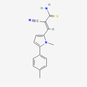 (E)-2-Cyano-3-(1-methyl-5-p-tolyl-1H-pyrrol-2-yl)-thioacrylamide
