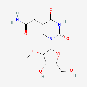 molecular formula C12H17N3O7 B12079937 5-Carbamoylmethyl-2'-o-methyluridine 