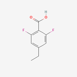 molecular formula C9H8F2O2 B12079960 2,6-Difluoro-4-ethylbenzoic acid 