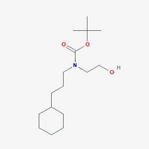 molecular formula C16H31NO3 B12079976 tert-Butyl (3-cyclohexylpropyl)(2-hydroxyethyl)carbamate 
