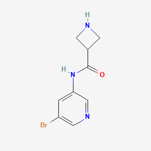 molecular formula C9H10BrN3O B12080011 N-(5-Bromopyridin-3-yl)azetidine-3-carboxamide 