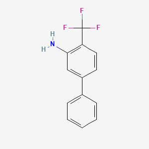 molecular formula C13H10F3N B12080030 3-Amino-4-(trifluoromethyl)biphenyl 