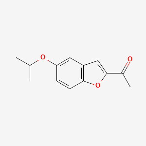 molecular formula C13H14O3 B12080034 1-(5-Isopropoxybenzofuran-2-yl)ethanone 