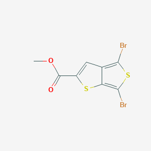 molecular formula C8H4Br2O2S2 B12080039 Methyl 4,6-dibromothieno[3,4-b]thiophene-2-carboxylate 