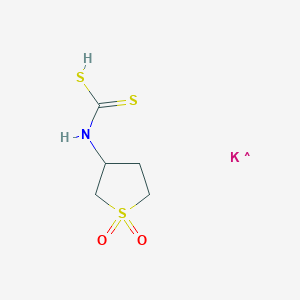 molecular formula C5H8KNO2S3 B120801 Potassium 3-sulfolanyldithiocarbamate CAS No. 144089-87-2