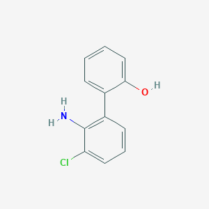 molecular formula C12H10ClNO B12080122 2'-Amino-3'-chloro-[1,1'-biphenyl]-2-ol 