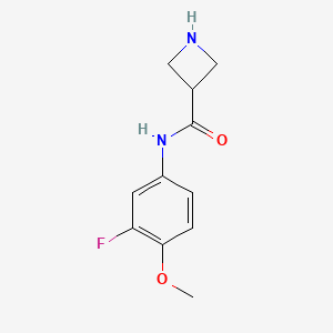 molecular formula C11H13FN2O2 B12080124 N-(3-fluoro-4-methoxyphenyl)azetidine-3-carboxamide 