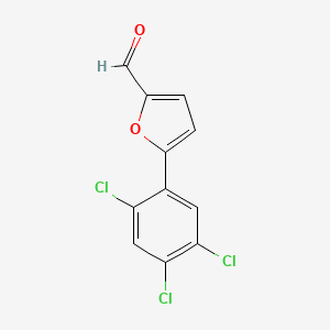 molecular formula C11H5Cl3O2 B12080165 5-(2,4,5-Trichlorophenyl)furan-2-carbaldehyde CAS No. 68502-15-8