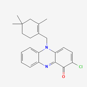 2-Chloro-5-[(2,4,4-trimethylcyclohexen-1-yl)methyl]phenazin-1-one