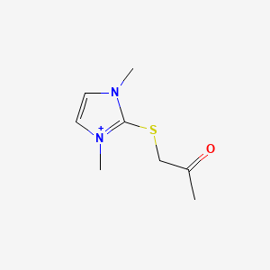 1,3-Dimethyl-2-[(2-oxopropyl)thio]imidazolium