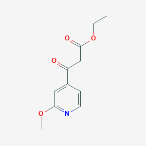 molecular formula C11H13NO4 B12080199 Ethyl 3-(2-methoxypyridin-4-yl)-3-oxopropanoate 