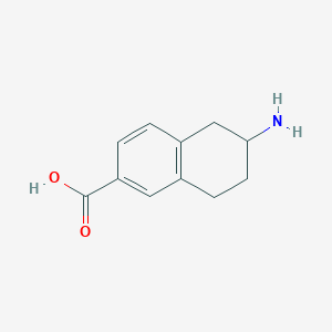 molecular formula C11H13NO2 B120802 6-Amino-5,6,7,8-tetrahydronaphthalene-2-carboxylic acid CAS No. 149506-14-9