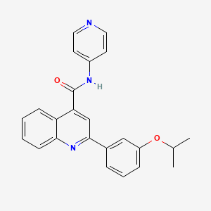 2-(3-isopropyloxyphenyl)-N-(pyridin-4-yl)quinoline-4-carboxamide