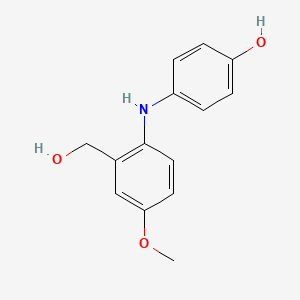 2-((4-Hydroxyphenyl)amino)-5-methoxybenzenemethanol