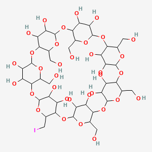 molecular formula C42H69IO34 B12080379 Mono-6-Iodo-6-deoxy-beta-Cyclodextrin 